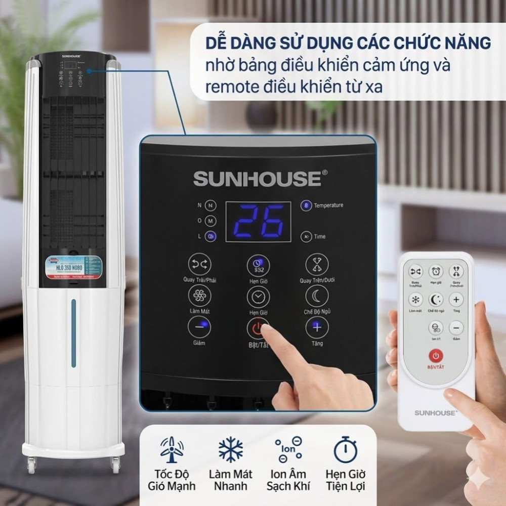 Máy làm mát không khí Sunhouse SHD7737 - Hàng chính hãng