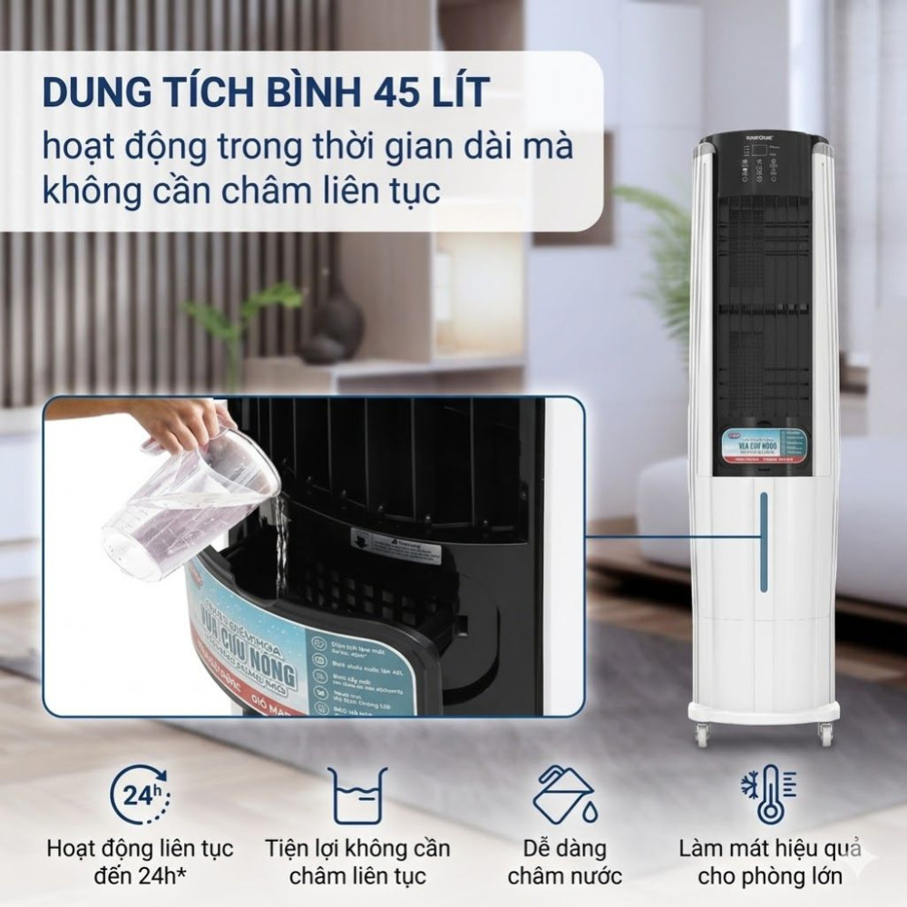 Máy làm mát không khí Sunhouse SHD7737 - Hàng chính hãng