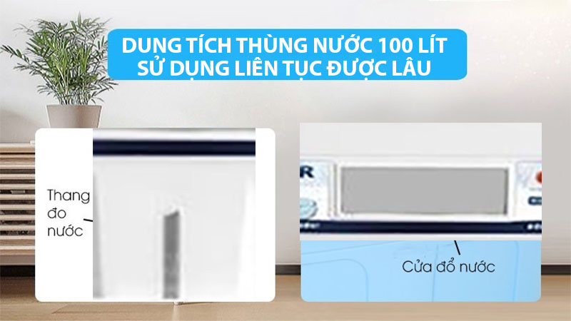 Dung tích thùng nước của Máy làm mát không khí Yakyo CC90 Điện Tử