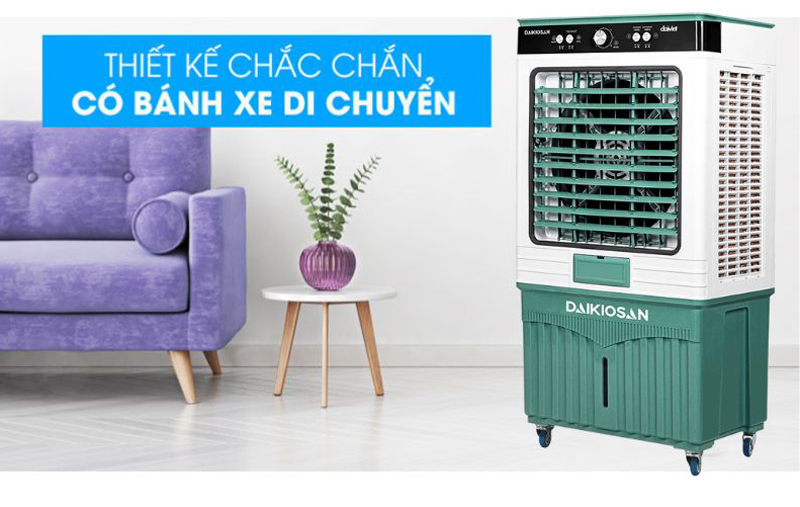 Trang bị bánh xe để dễ dàng di chuyển mọi nơi