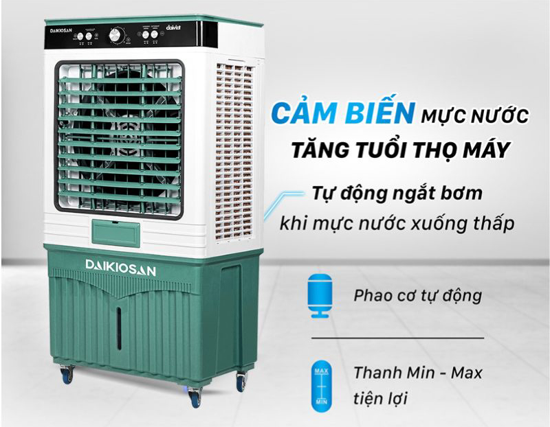 Tự động tắt máy khi cạn nước, đảm bảo an toàn