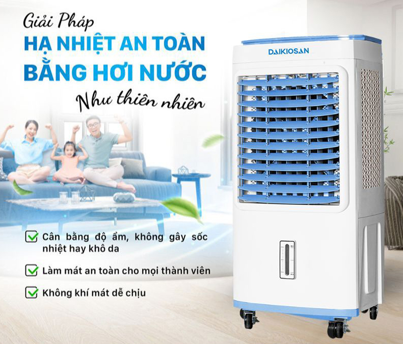 Máy làm mát không khí Daikiosan DM118 làm mát hiệu quả trong ngày hè