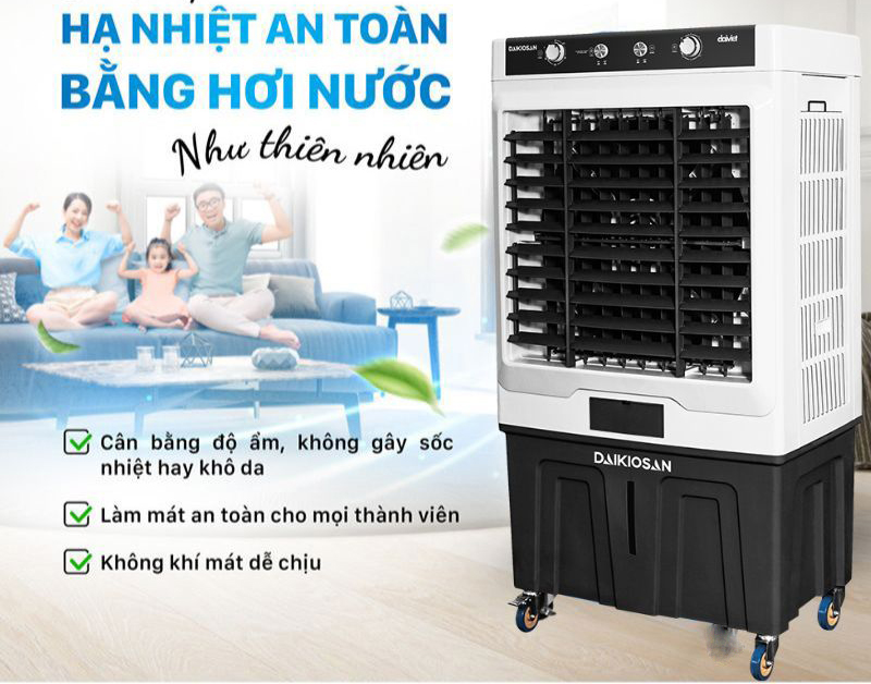 Làm mát hiệu quả hơn nhiều so với các dòng quạt gió thông thường