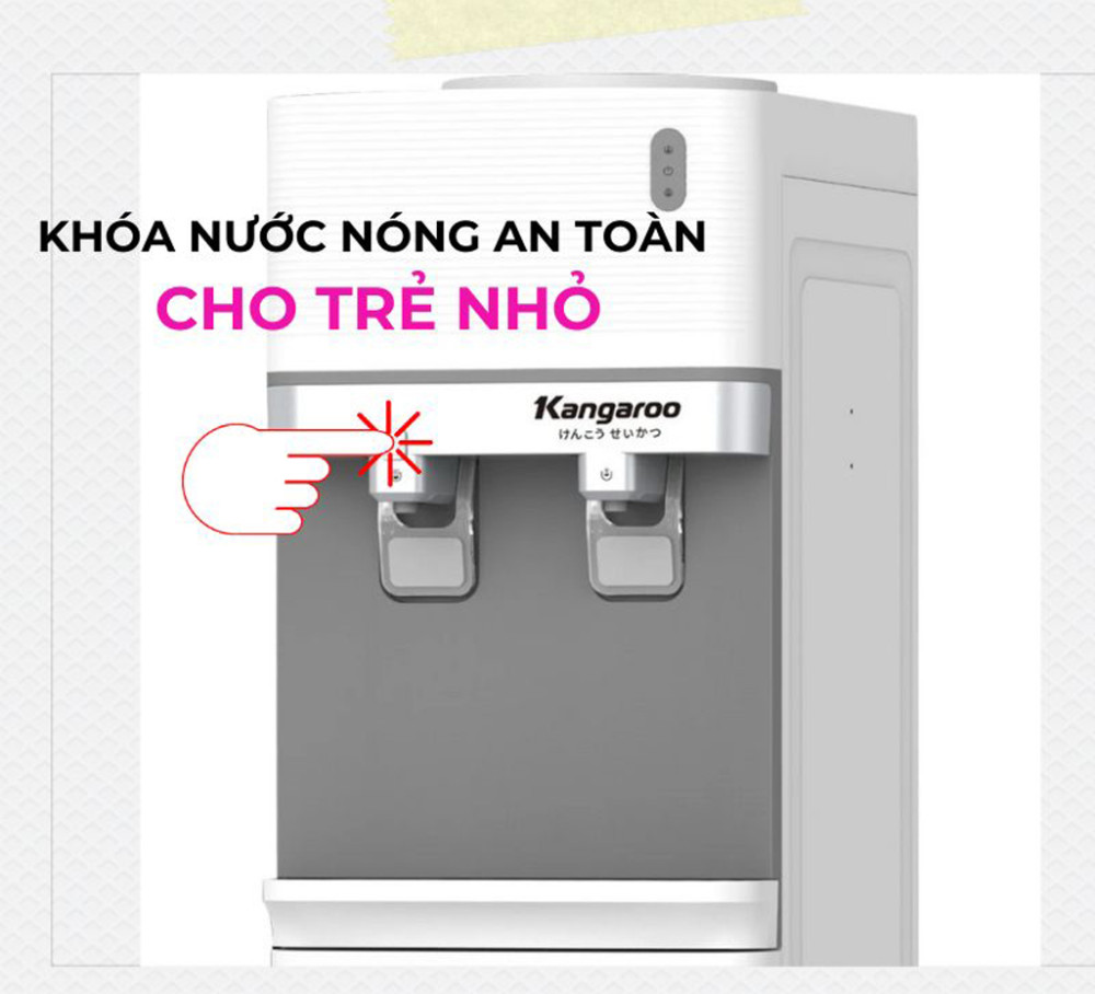 Khóa an toàn vòi nóng: Ngăn ngừa nguy cơ bỏng cho trẻ em.