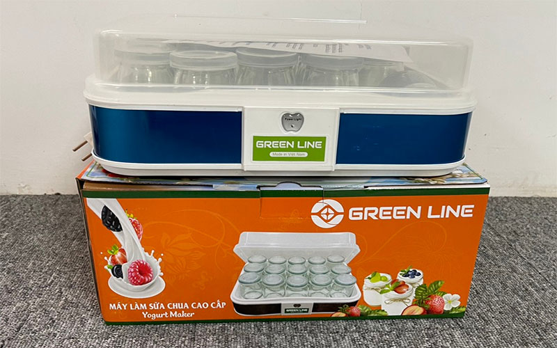 Máy làm sữa chua tự động Green Line 15 cốc thủy tinh