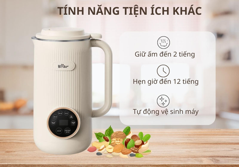 Máy được trang bị nhiều tính năng tiện ích đi kèm