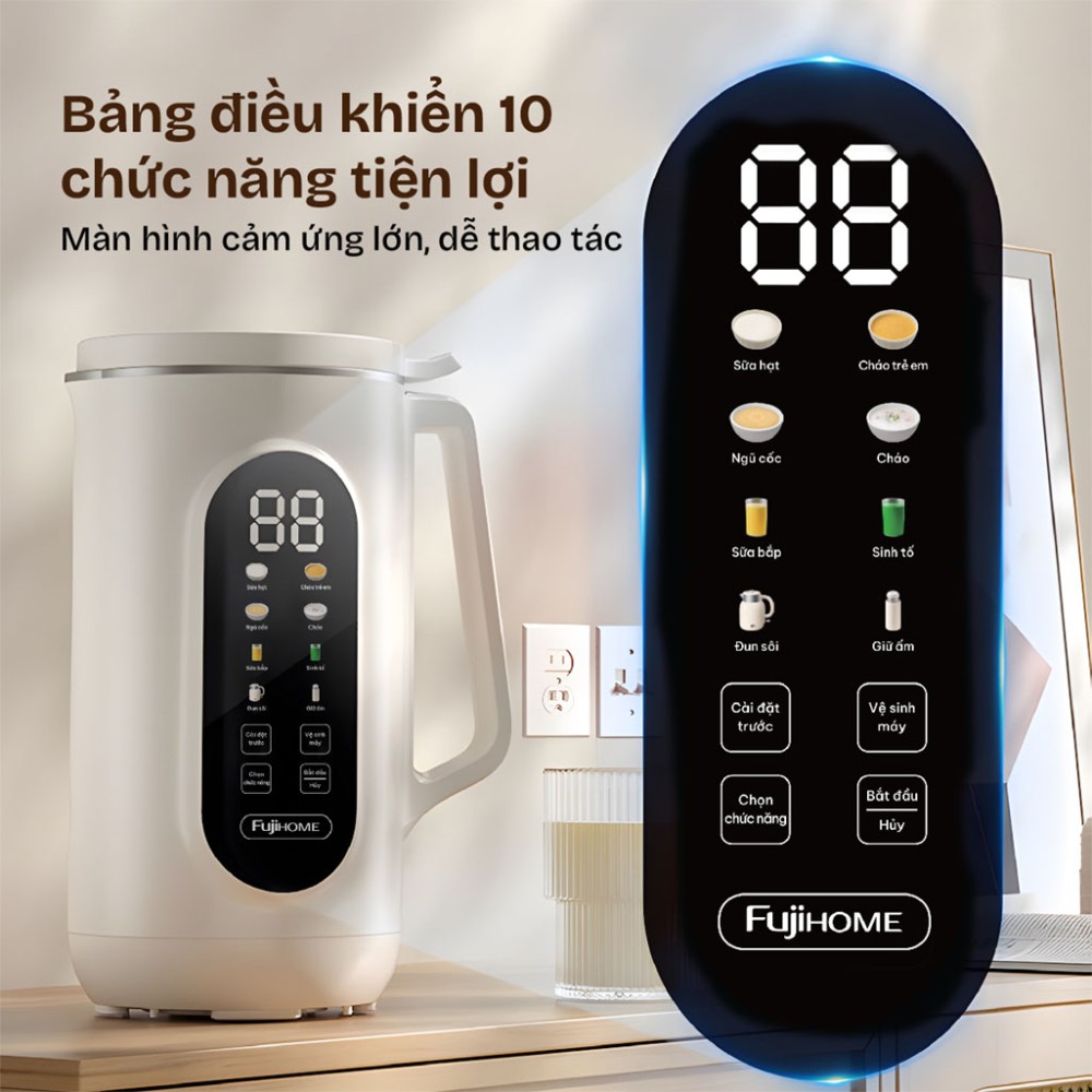 Máy làm sữa hạt đa năng Fujihome SM1636 - Hàng chính hãng