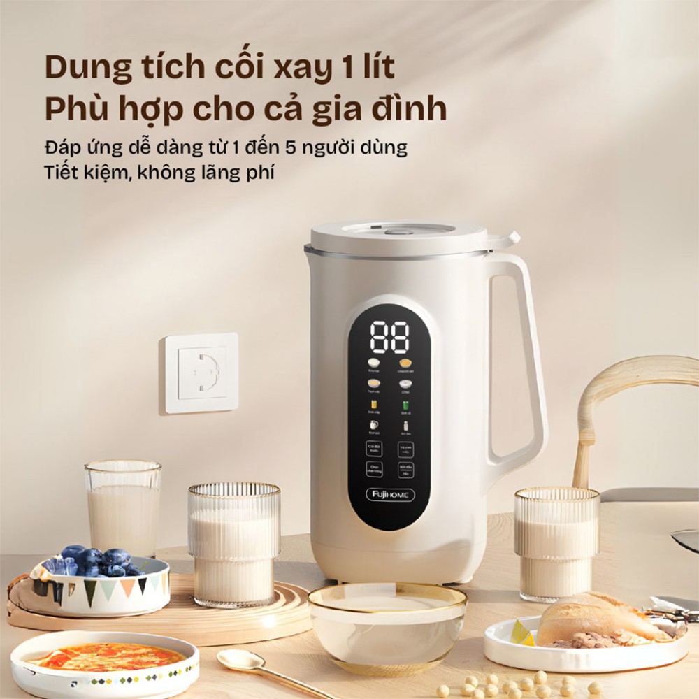Máy làm sữa hạt đa năng Fujihome SM1636 - Hàng chính hãng