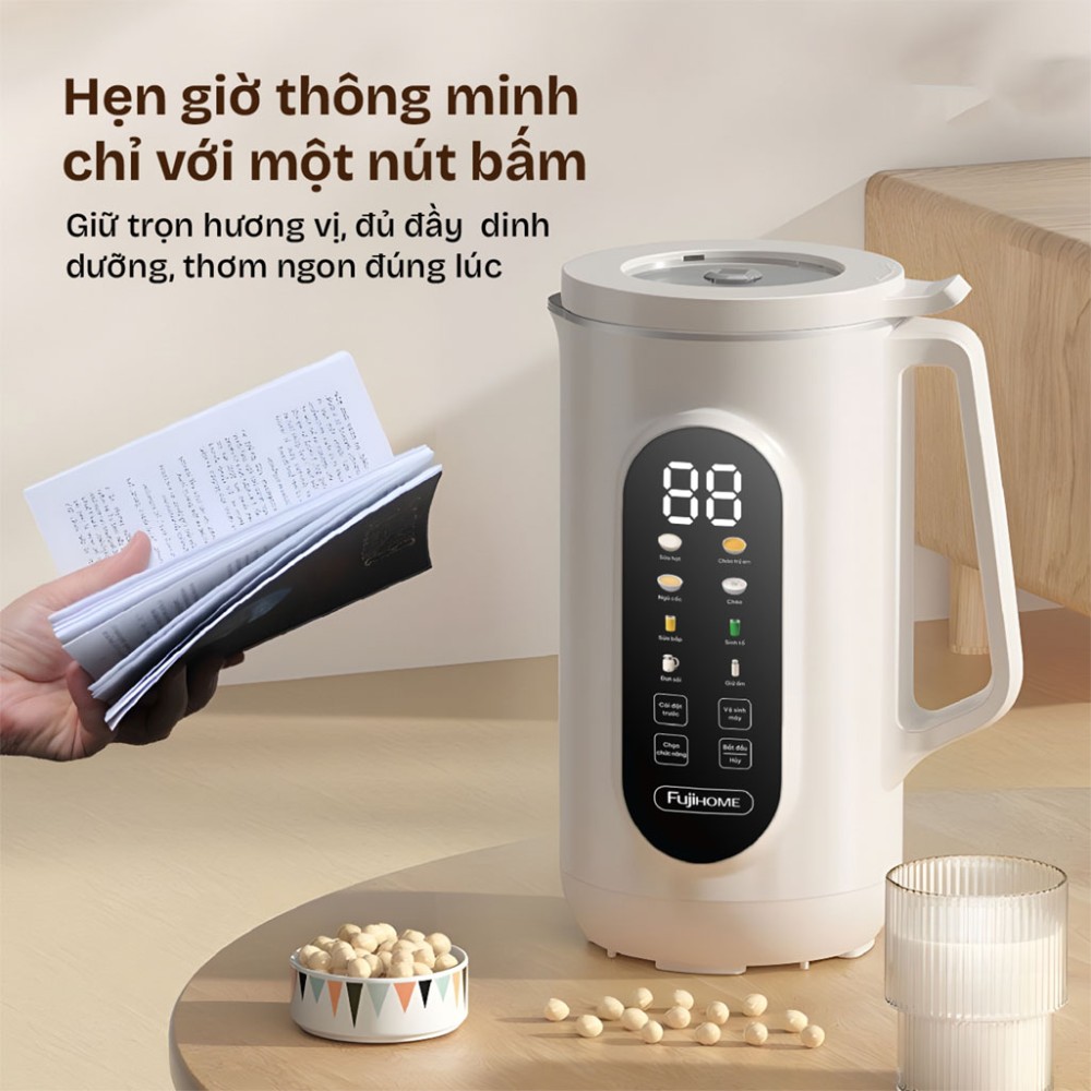 Máy làm sữa hạt đa năng Fujihome SM1636 - Hàng chính hãng