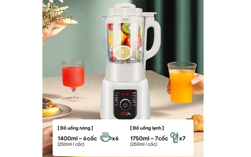 Dung tích của Máy làm sữa hạt đa năng Seka E300