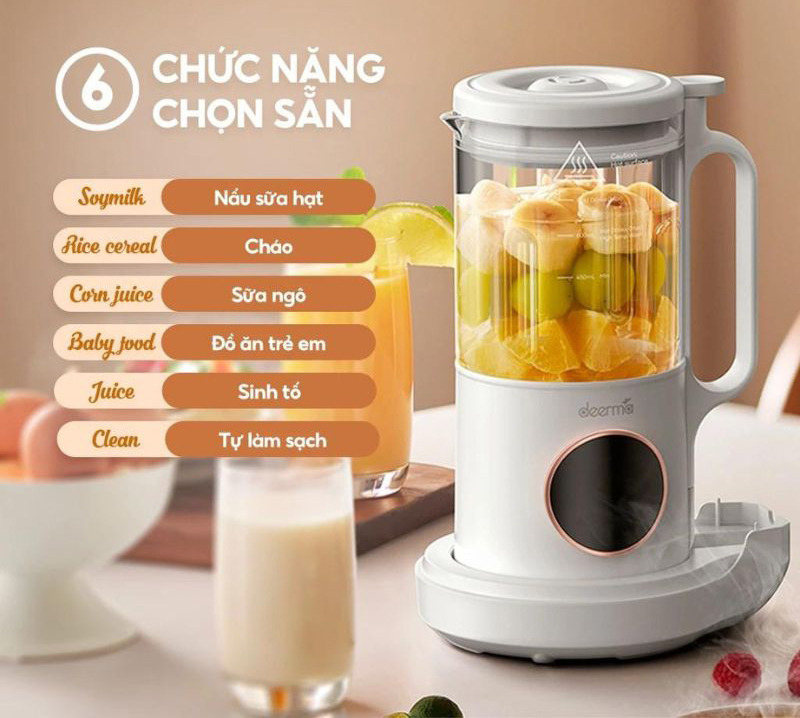 Máy có 6 chế độ được cài đắt sẵn vô cùng tiện lợi