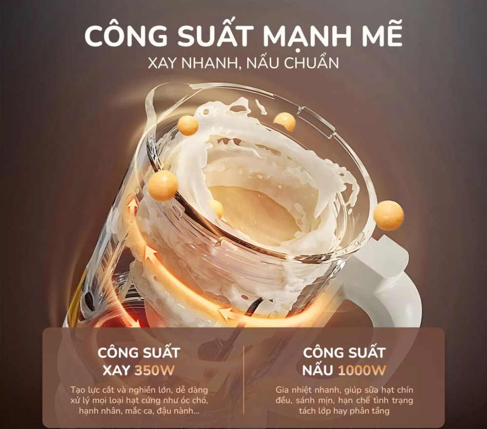 Máy làm sữa hạt Unie UCB15  - Hàng chính hãng