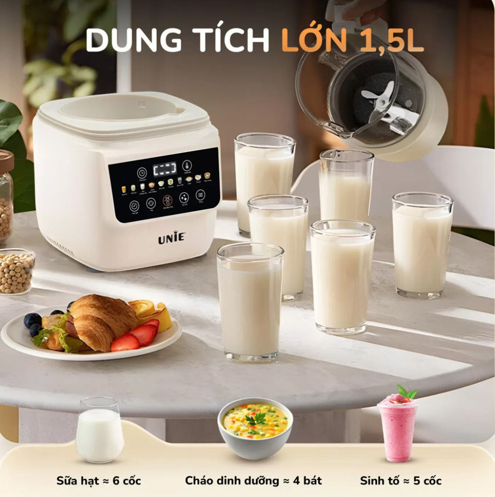 Máy làm sữa hạt Unie UCB15  - Hàng chính hãng