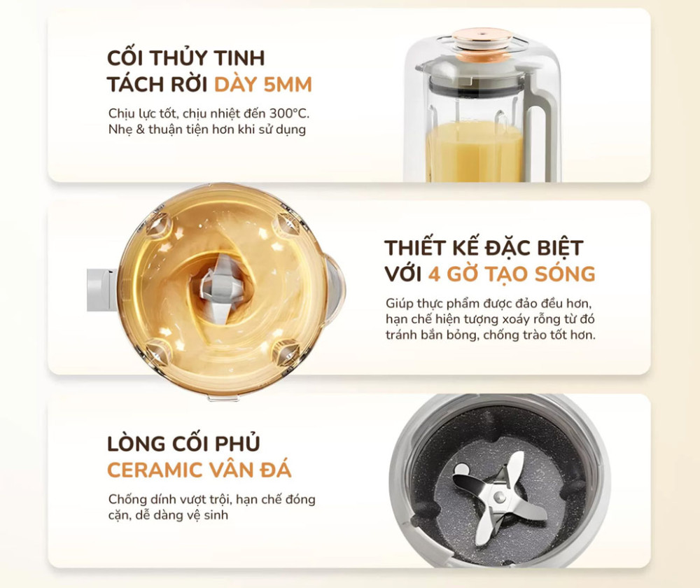 Máy làm sữa hạt Unie UCB15  - Hàng chính hãng