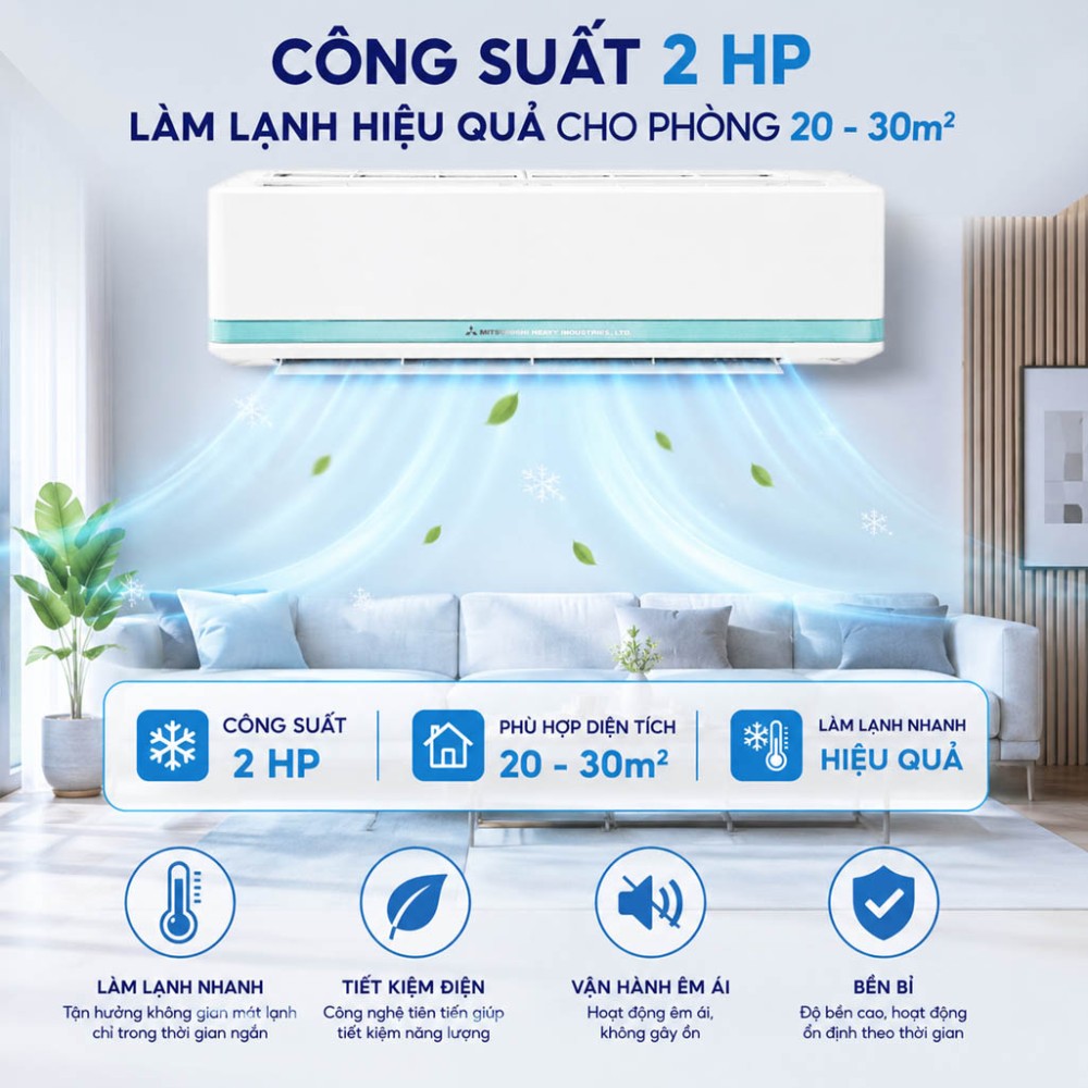 Máy lạnh Mitsubishi Heavy 2HP SRK-18CS-S5 - Hàng chính hãng