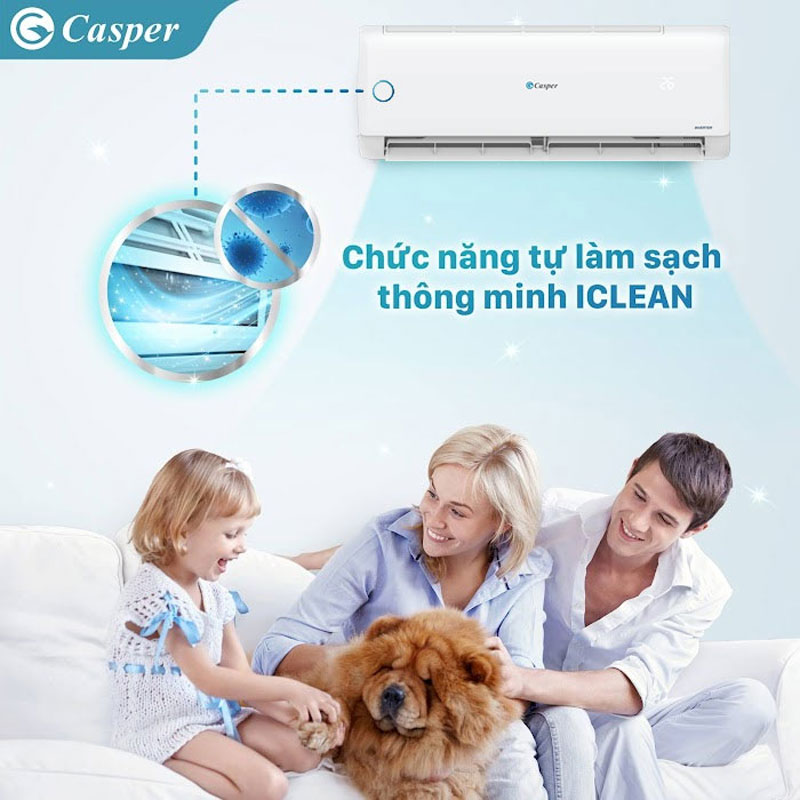 Chức năng tự làm sạch iClean, sẽ giúp duy trì tốt khả năng làm lạnh, giảm chi phí vệ sinh máy cho gia đình bạn.