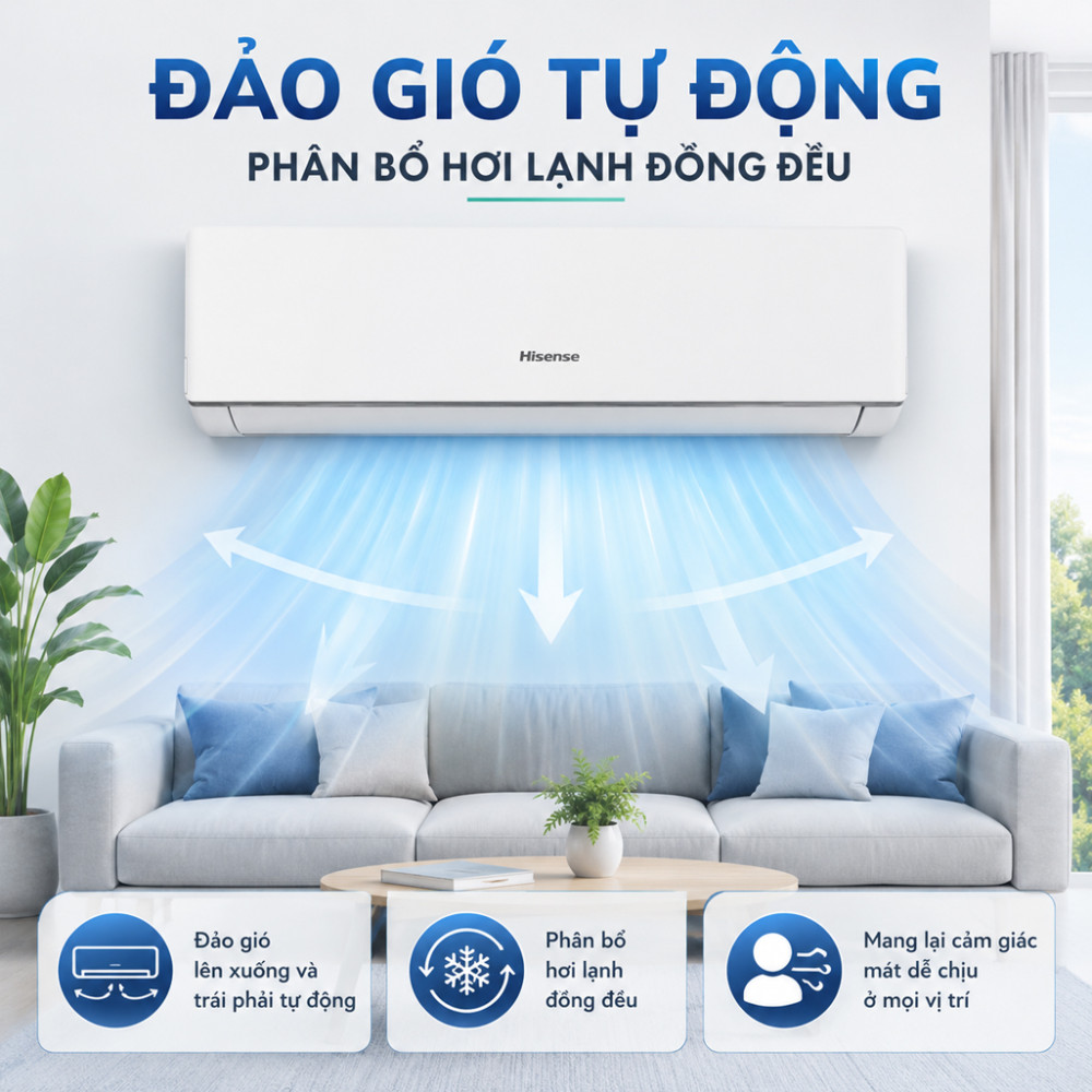 Máy lạnh Hisense 1HP AS-10CR4RLUHA00 - Hàng chính hãng