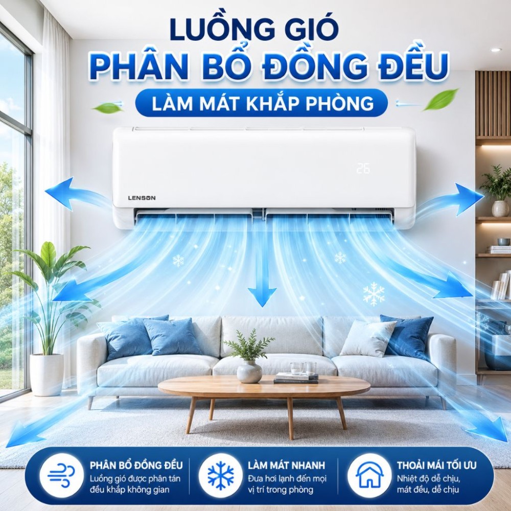 Máy lạnh Lenson 1.5HP LF-12CX1 - Hàng chính hãng