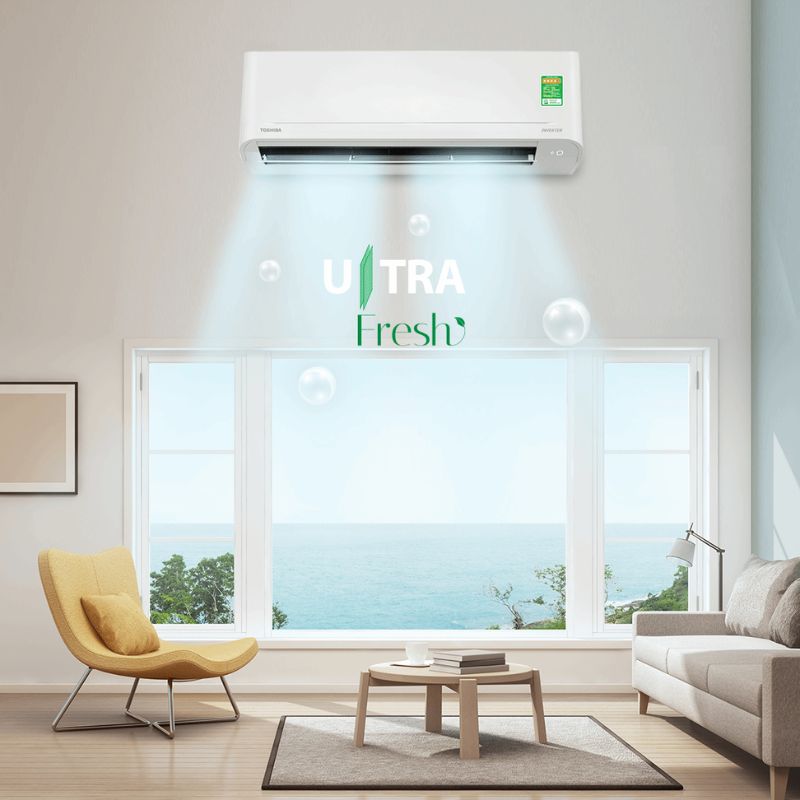 Máy lạnh Toshiba inverter 1.5 HP RAS-H13S5KCV2G-V - Hàng chính hãng