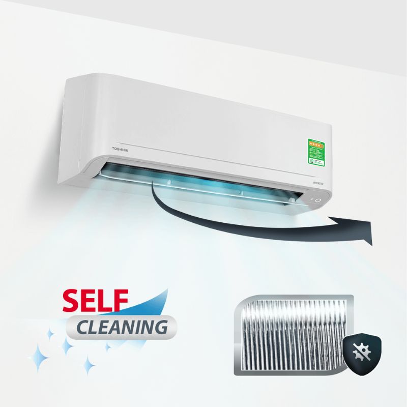 Máy lạnh Toshiba inverter 1.5 HP RAS-H13S5KCV2G-V - Hàng chính hãng
