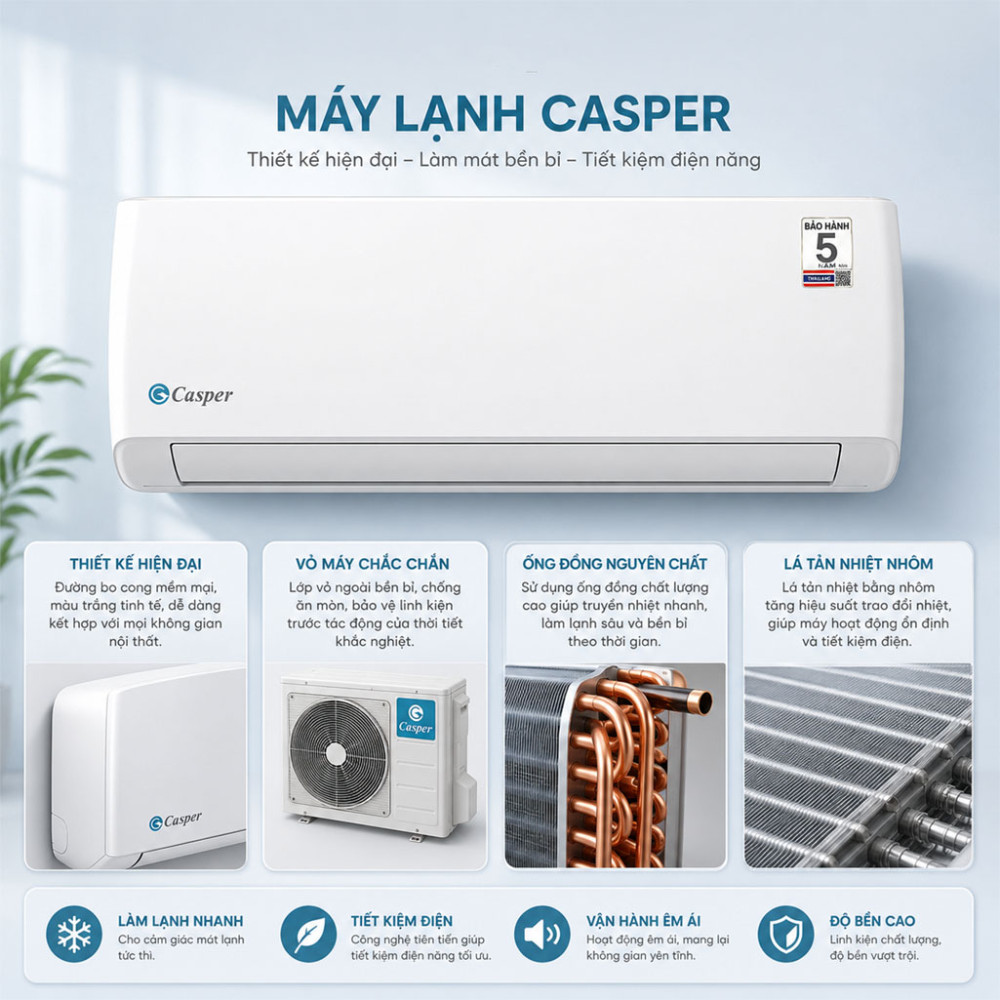 Máy lạnh Casper 2 HP SC-18FB36A - Hàng chính hãng