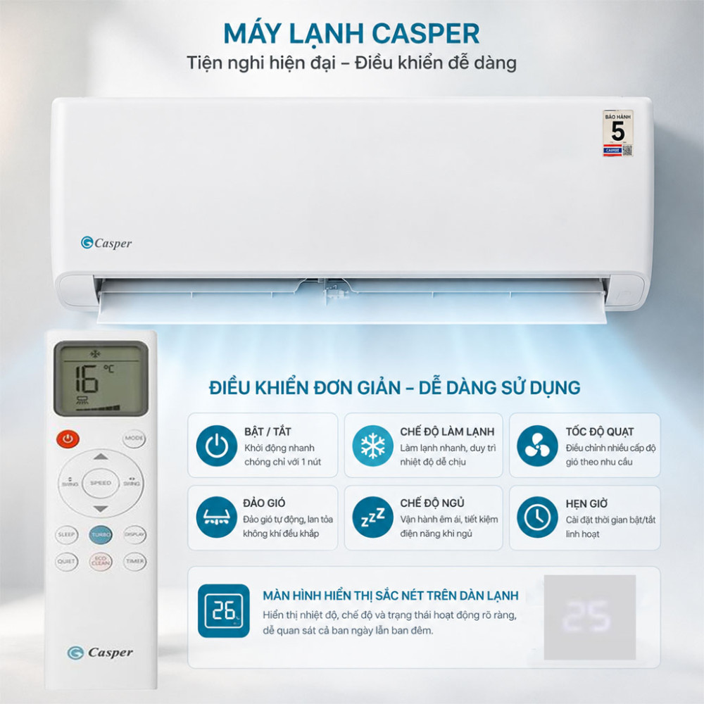 Máy lạnh Casper 2 HP SC-18FB36A - Hàng chính hãng