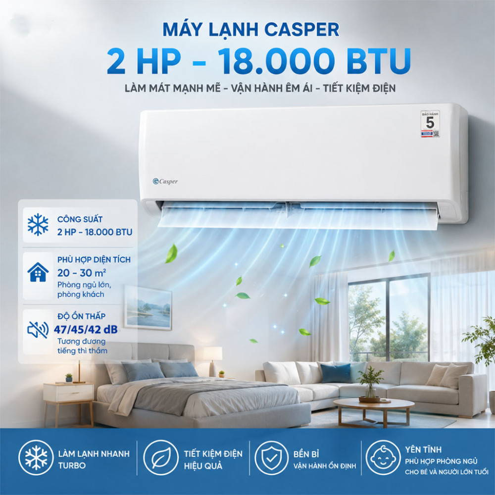 Máy lạnh Casper 2 HP SC-18FB36A - Hàng chính hãng