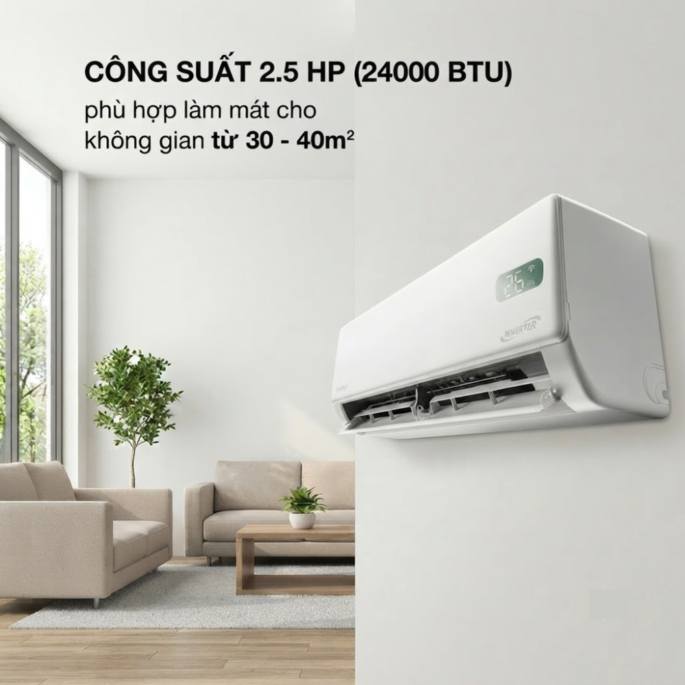 Máy lạnh Comfee Inverter 2.5 HP CFS-25VGXF - Hàng chính hãng