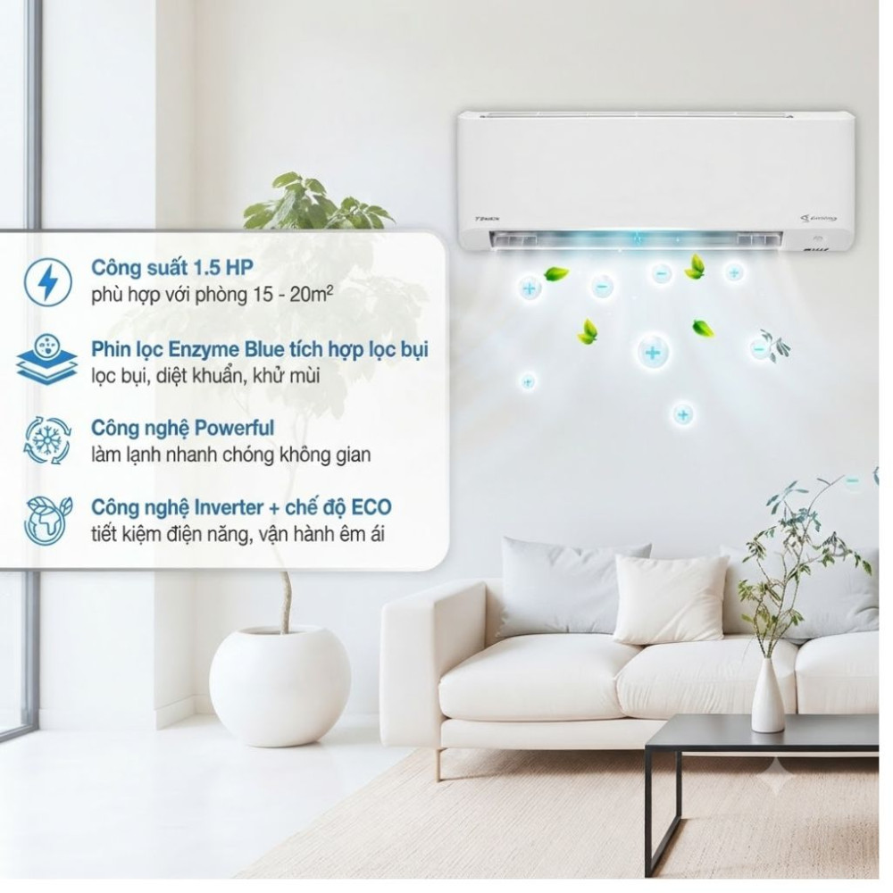 Máy lạnh Daikin Inverter 1.5 HP FTKY35ZVMV - Hàng chính hãng
