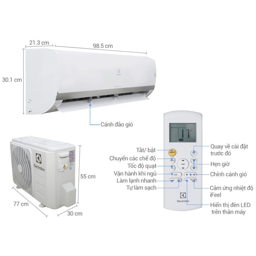 Chi tiết của máy lạnh Electrolux ESV18CRK-A3