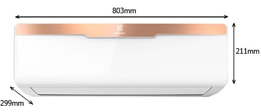 Kích thước của máy lạnh Electrolux ESM09CRO-A5