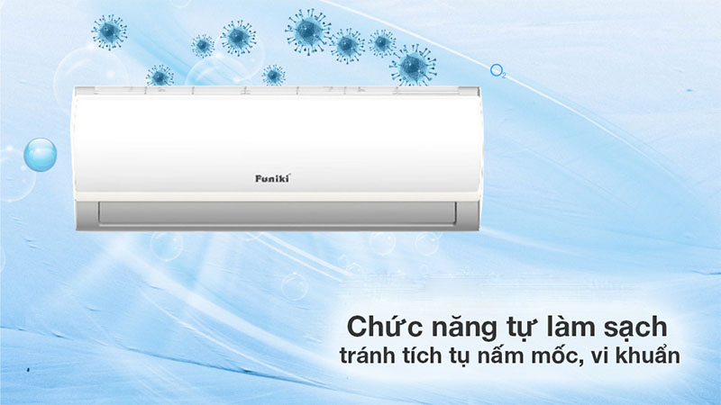 Chức năng tự làm sạch của Máy lạnh Funiki 2 HP HSC18TMU