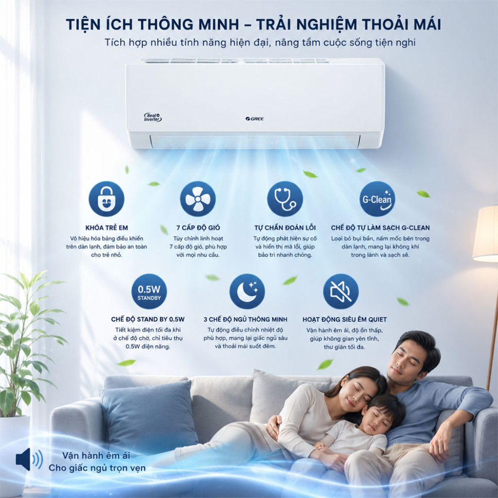 Máy lạnh Gree Inverter 1.5HP BD12CI - Hàng chính hãng