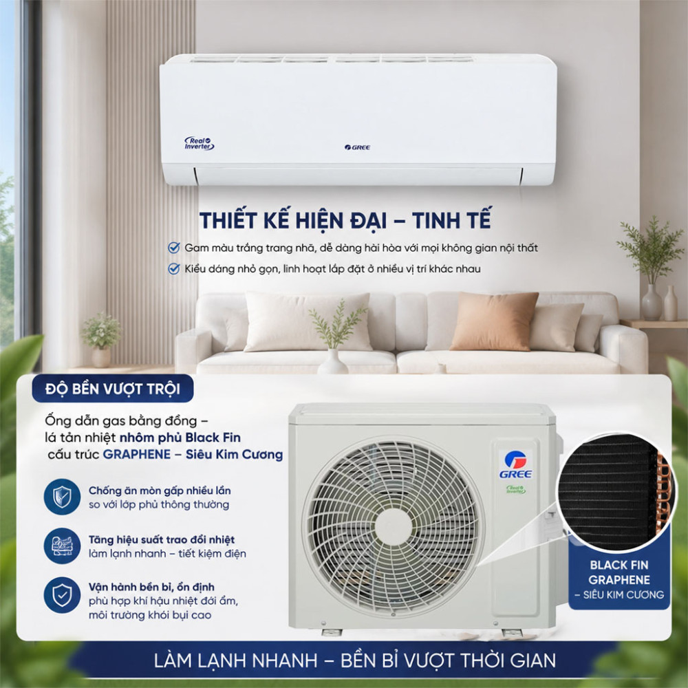 Máy lạnh Gree Inverter 1HP BD9CI - Hàng chính hãng