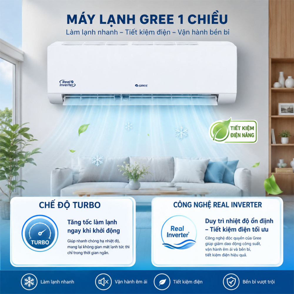 Máy lạnh Gree Inverter 2HP BD18CI - Hàng chính hãng