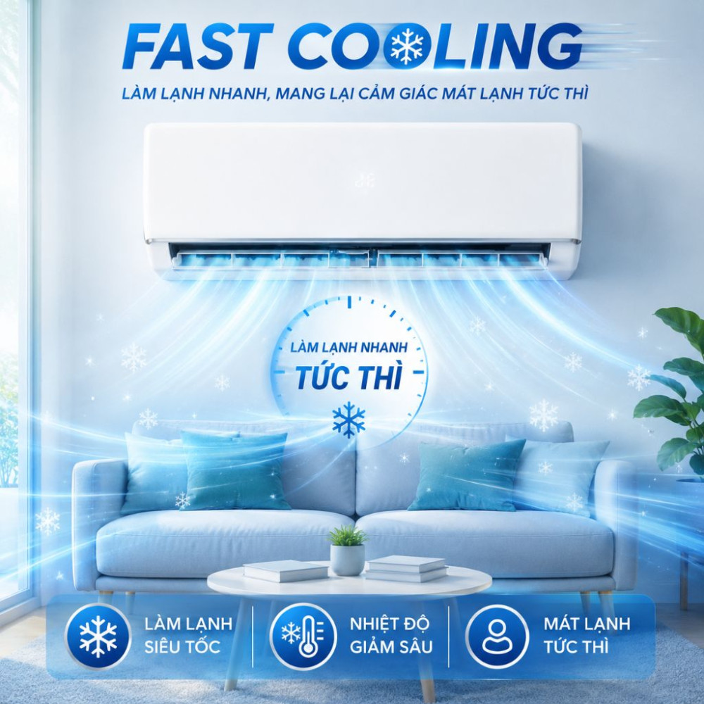 Máy lạnh Hisense Inverter 2.5HP AS-24TR4RXB00/AS-24TR4RXB00(D) - Hàng chính hãng