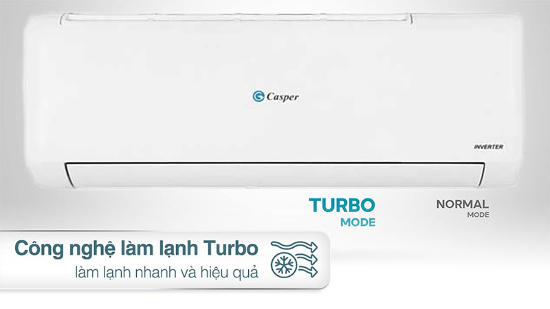 Công nghệ làm lạnh nhanh Turbo của Máy lạnh Inverter 1HP Casper TC-09IS36