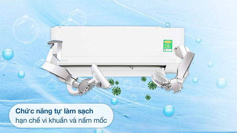 Chức năng tự làm sạch của Máy lạnh Inverter 2.5 HP Toshiba RAS-H24E2KCVG-V