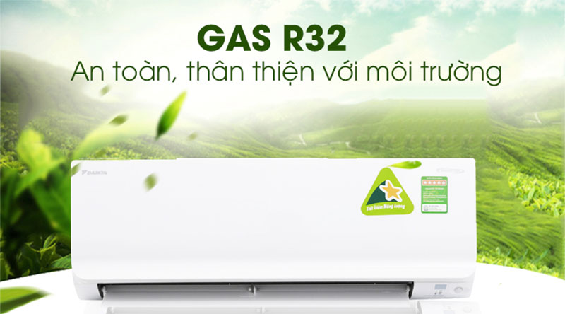 Máy lạnh Inverter Daikin ATKC35TAVMV/ARKC35TAVMV sử dụng gas R-32 thân thiện với môi trường