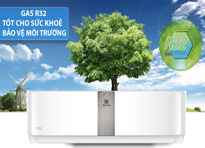 Máy lạnh Inverter ELectrolux ESM12CRO-A4 sử dụng gas R-32 thân thiện với môi trường