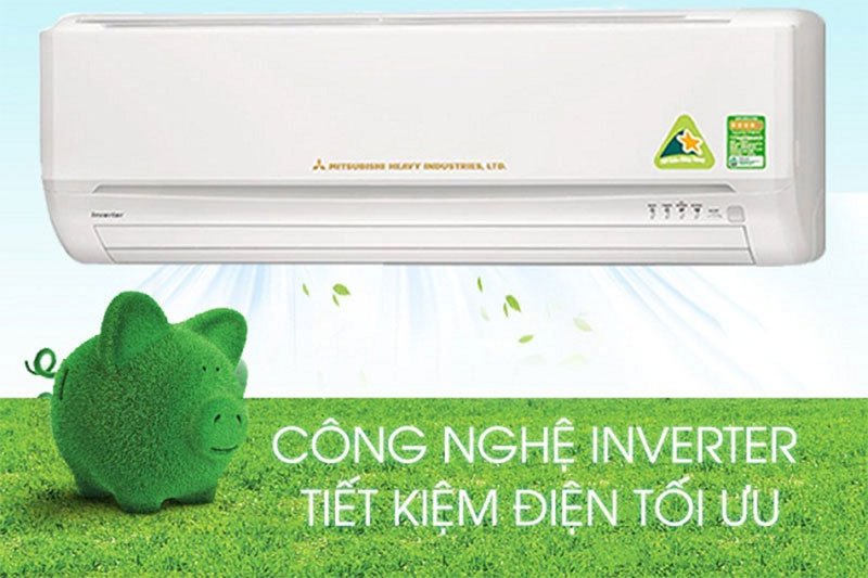 Máy lạnh Inverter Mitsubishi Heavy SRK10YL-S5/SRC10YL-S5 ứng dụng công nghệ Inverter tiết kiệm điện
