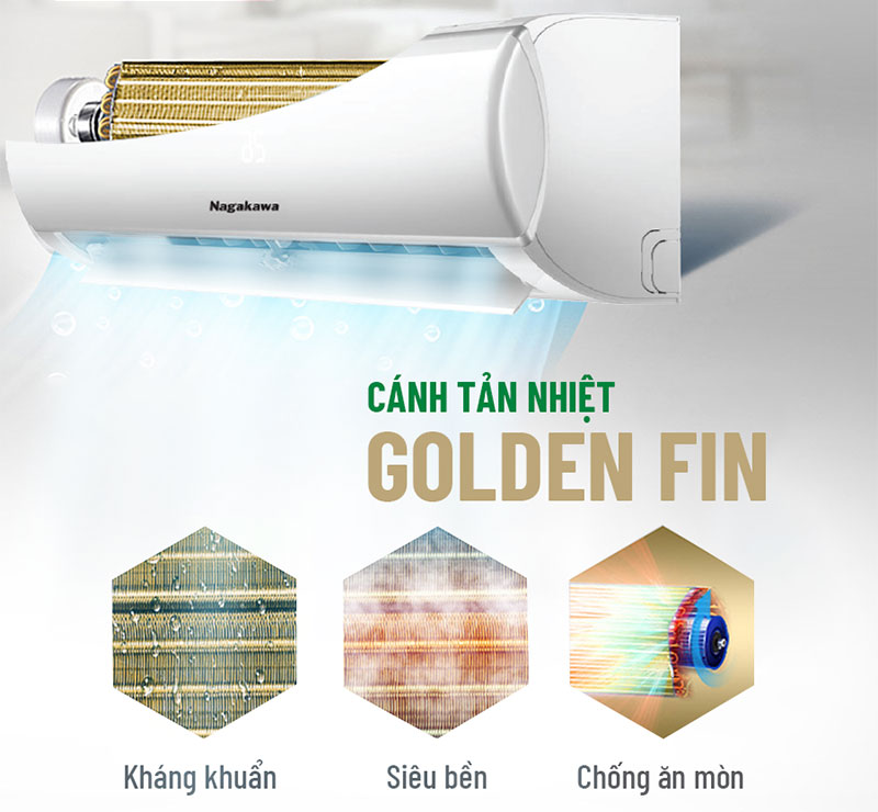 Cánh tản nhiệt của máy lạnh Inverter Nagakawa NIS-C18R2T01