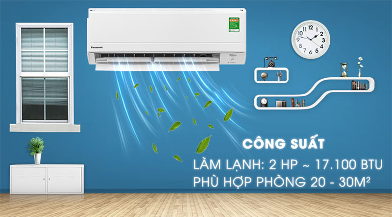 Công suất làm lạnh của máy lạnh Inverter Panasonic CU/CS-WPU18WKH-8M