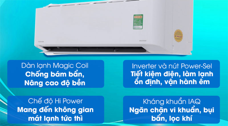 Chức năng của máy lạnh Inverter Toshiba RAS-H13HKCVG-V