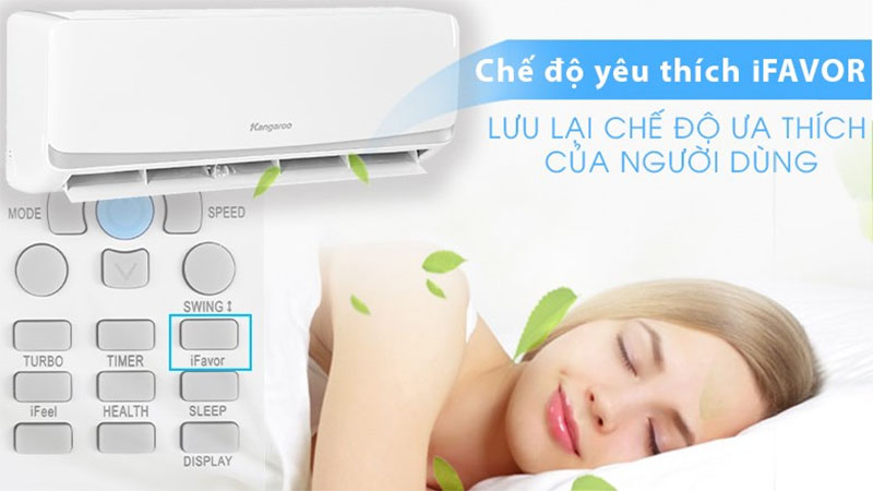 Chức năng iFavor của Máy lạnh Kangaroo 1 HP KGAC09CN