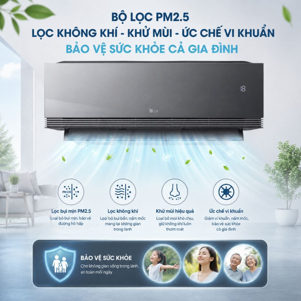 Máy lạnh LG Inverter 2 HP IAC18B1 - Hàng chính hãng