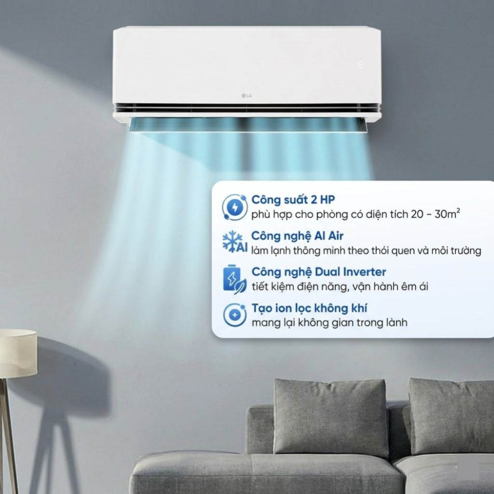 Máy lạnh LG Inverter 2 HP IDC-18M1 - Hàng chính hãng