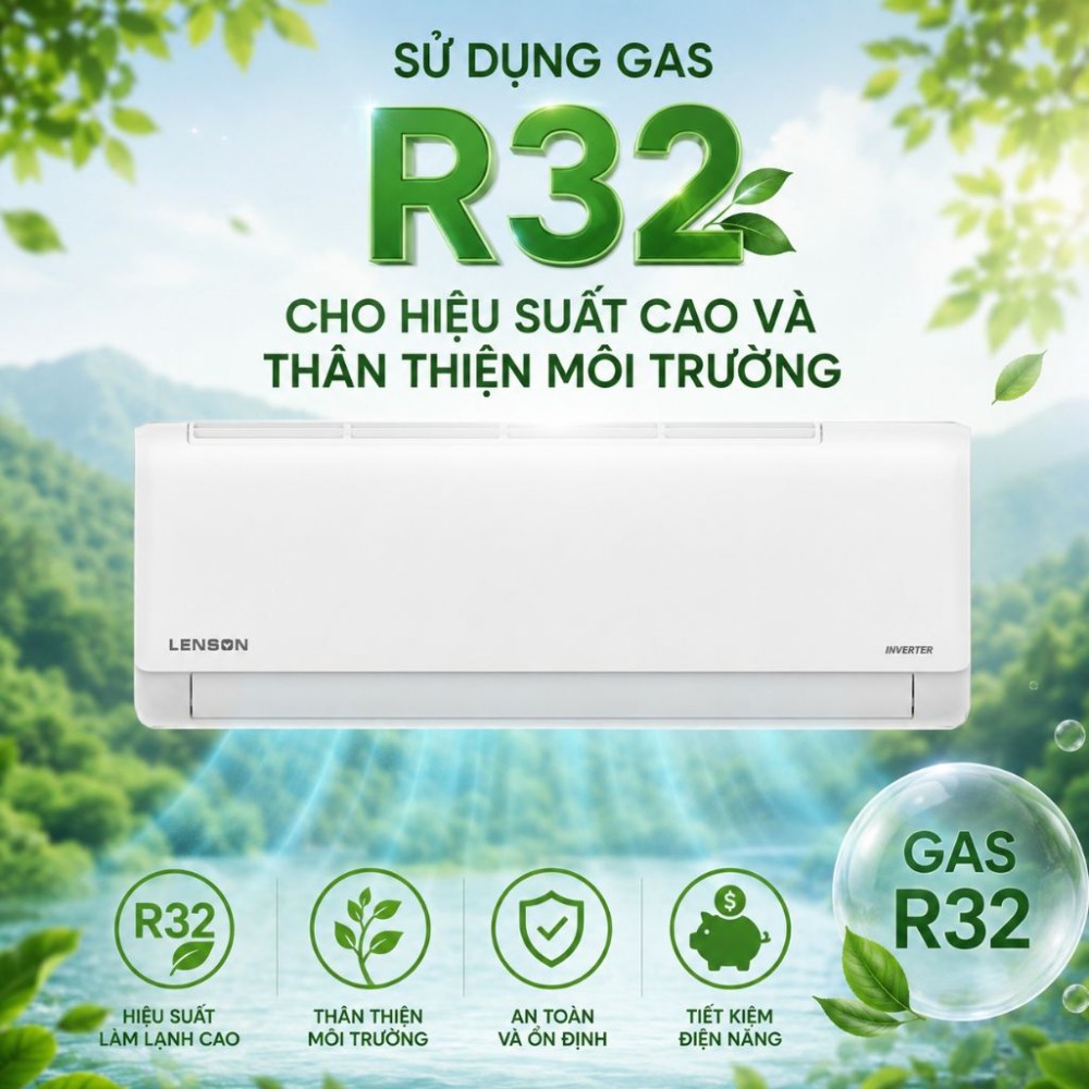 Máy lạnh Lenson Inverter 2.5HP LV-24CX1 - Hàng chính hãng