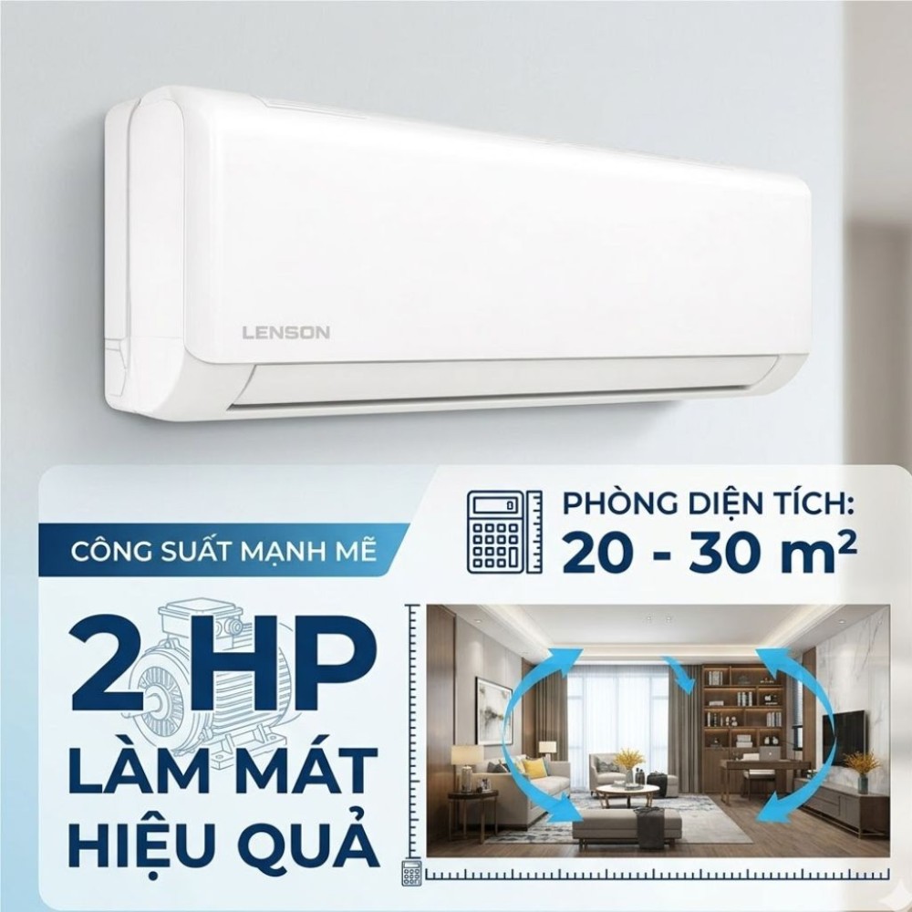 Máy lạnh Lenson Inverter 2 HP LV-18CX1 - Hàng chính hãng