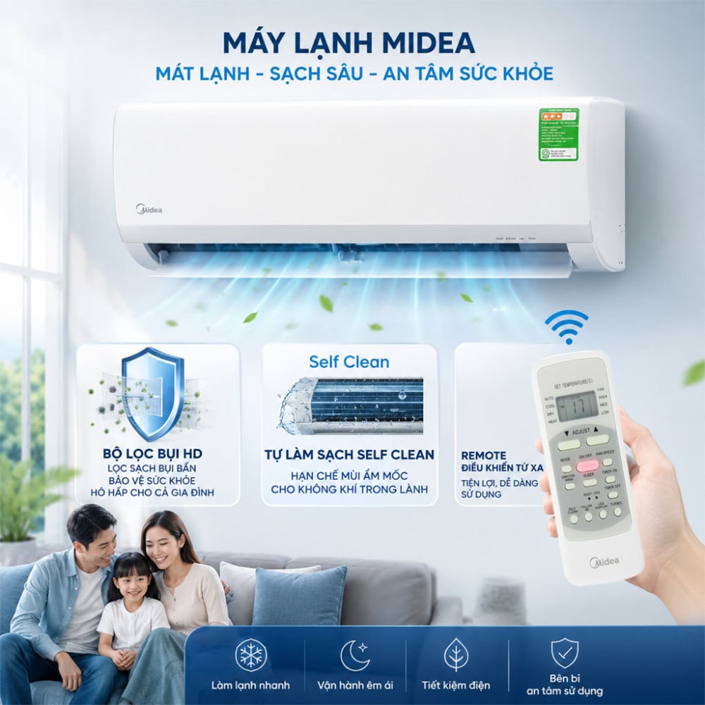 Máy lạnh Midea 2HP MSAFII-18CRN8 - Hàng chính hãng